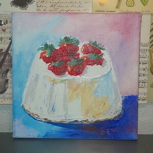 Self painted cake 🎂